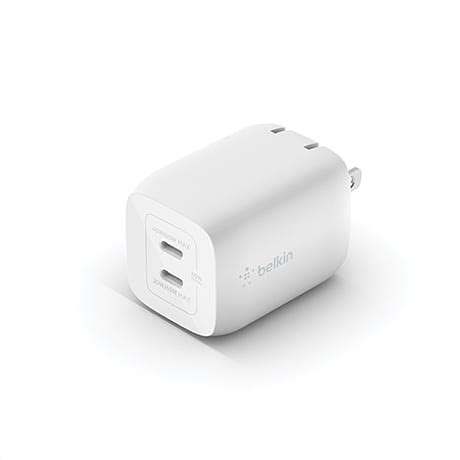 Chargeur Mural Boostcharge Double Usb C De W Belkin Bell