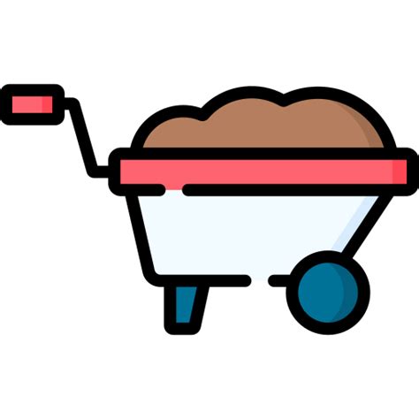 Wheelbarrow Special Lineal Color Icon