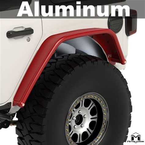 Metalcloak Jeep Jl Wrangler Overland Replacement Aluminum Rear Fenders