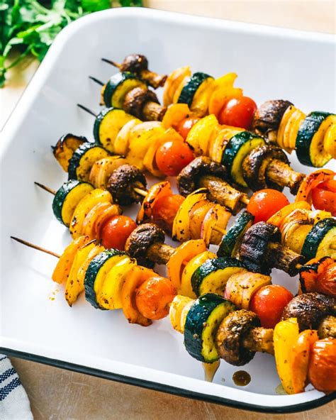 Grilled Vegetables Kabobs Recipe