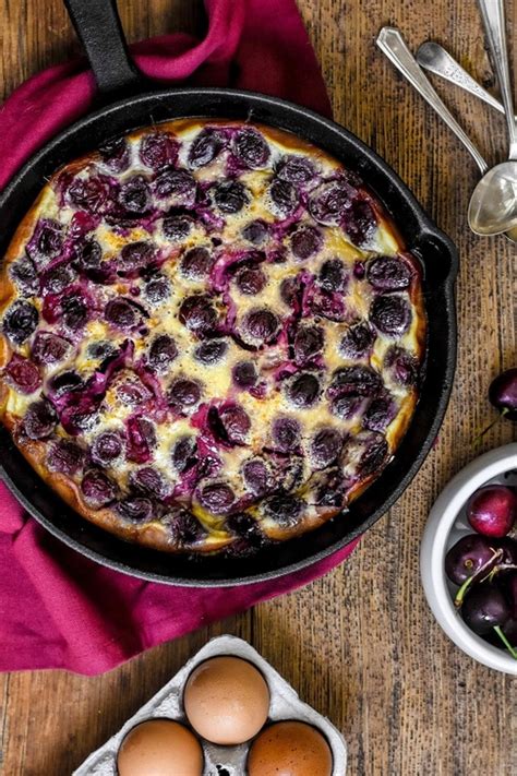 Clafoutis De Cerezas Con Almendras Receta Francesa