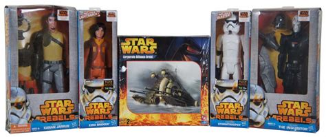 Lot of 5 Hasbro Star Wars Rebels Hero Series Action Figures & Model Kit