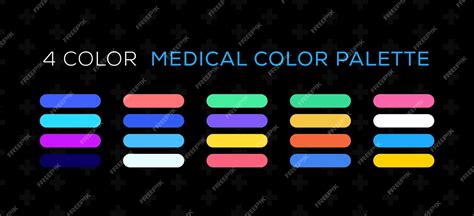 Premium Vector 4 Color Medical Color Palette Medical Medicine