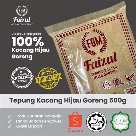 Tepung Kacang Hijau Goreng G Faizul Roasted Green Bean Flour