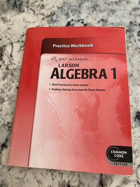 Holt Mcdougal Larson Algebra Practice Workbook Ebay