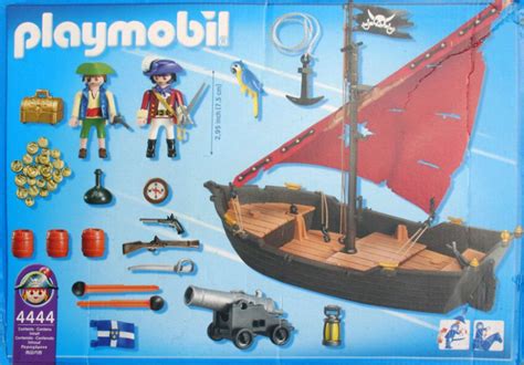 Playmobil Pirate Gunboat Or Pirate Dinghy 4444 2008 Playmobil Sets