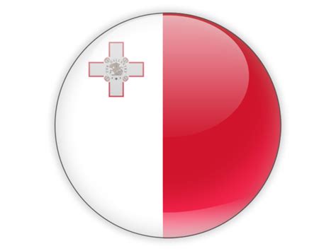 Round icon. Illustration of flag of Malta