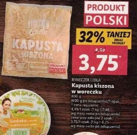 Promocja Ryneczek Lidla Kapusta Kiszona W Woreczku G W Lidl