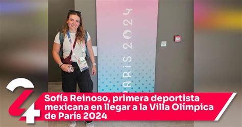 Sofía Reinoso primera deportista mexicana en llegar a la Villa