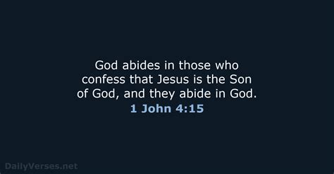 April 30 2020 Bible Verse Of The Day NRSV 1 John 4 15