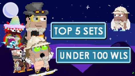 Growtopia Top 5 Sets Under 100 Wls Youtube