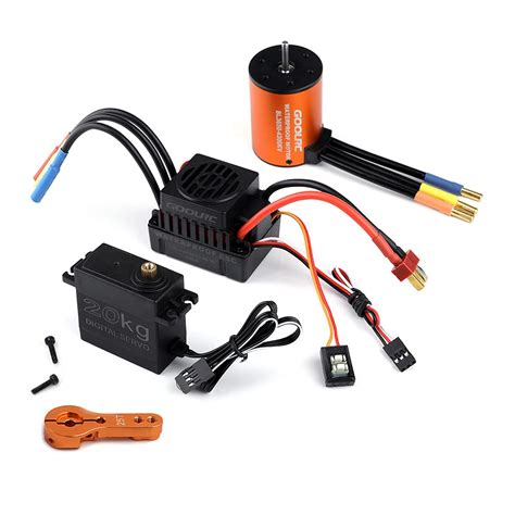 Buy GoolRC 3650 4300KV Motor 60 Brushless ESC Combo Set 20kg Servo W