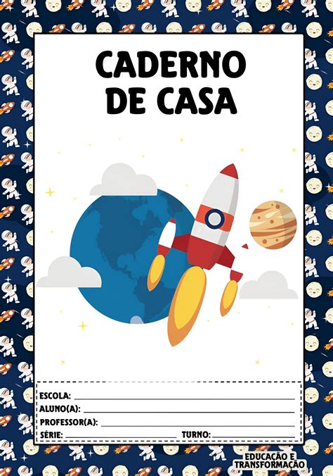 Blog Educação e Transformação Capas Pedagógicas Astronauta Cute