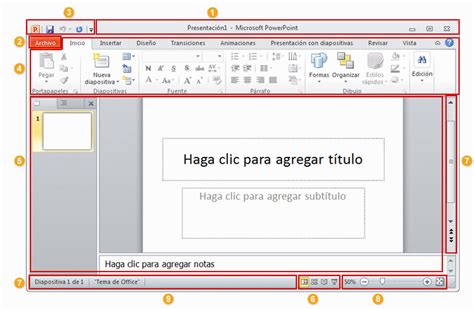 Representación Gráfica De La Interfaz De Usuario De Powerpoint