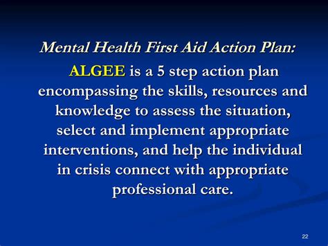 PPT Mental Health First Aid In The Workplace PowerPoint Presentation