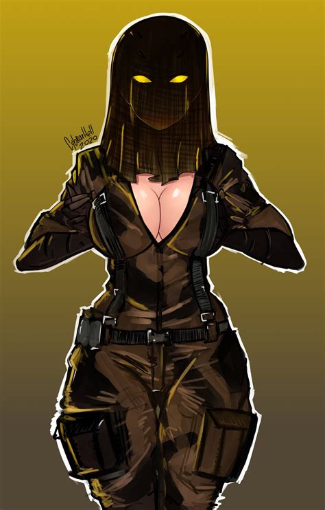 Rule 34 1girls Covered Face Cybraxhell Female Mask Masked Masked Female Nokk Rainbow Six