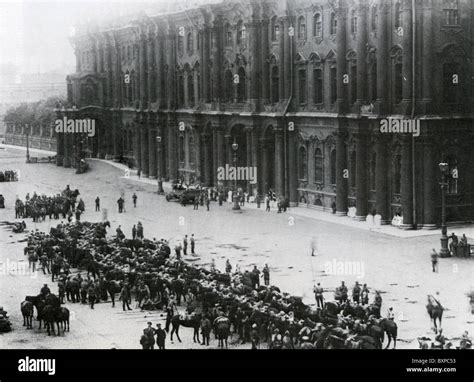 WINTER PALACE, PETROGRAD, Russia, in 1917 Stock Photo, Royalty Free ...