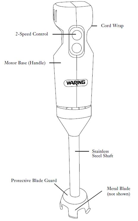 Waring Commercial Wsb Quik Stik Immersion Blender User Manual