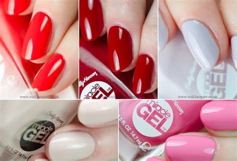 Sally Hansen Miracle Gel Polish Swatches Nail Lacquer Uk