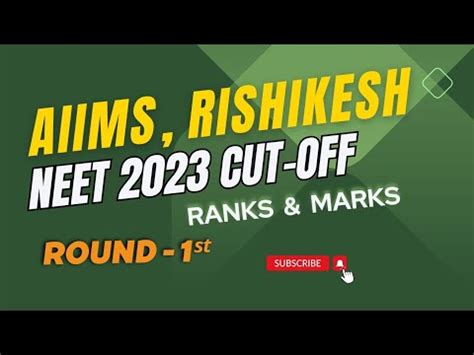 AIIMS Rishikesh NEET Cut Off 2023 NEET Marks Ranks 2023