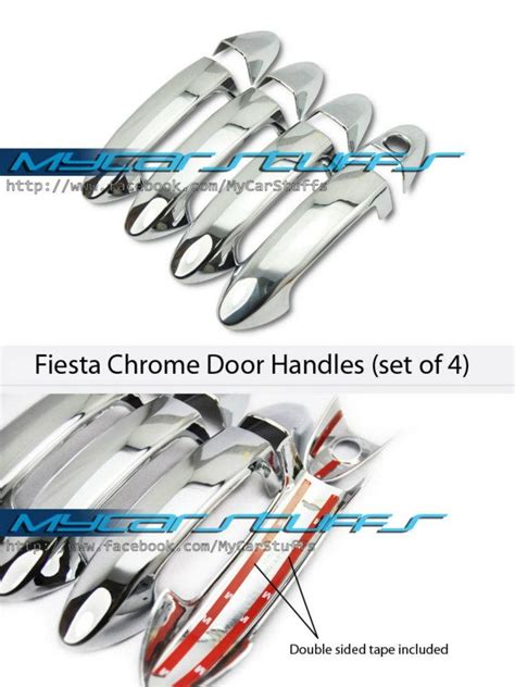 Fiesta Chrome Handle Covers Set Of 4pcs Chrome Door Handles Chrome Handles Door Handle Sets