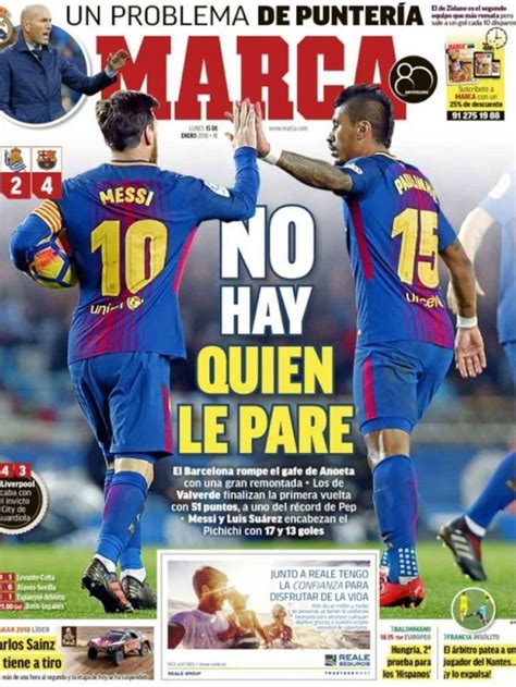 Las Portadas De La Prensa Deportiva Del 15 De Enero