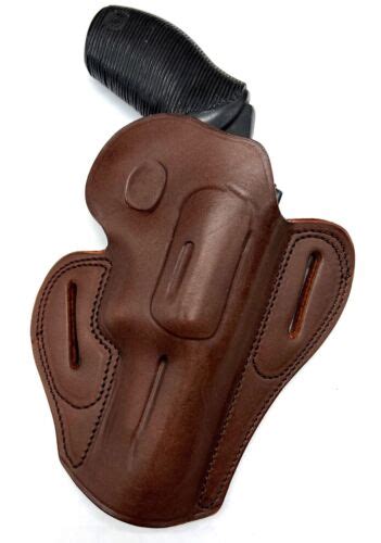 Right Hand Dark Brown Leather Belt Holster For Taurus Judge Cyl