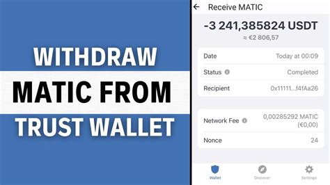 How To Withdraw Matic Polygon From Trust Wallet Easy Youtube