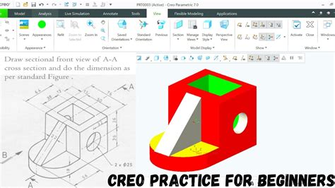 Creo Parametric Part Modeling Creo Part Modeling Practice Exercies