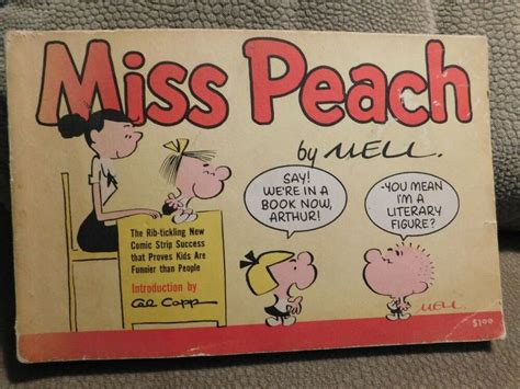 Vintage Miss Peach Paperback Comic Strip Book 1958 Comic Strips Books Peach