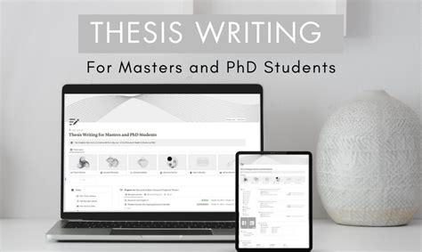 Thesis Writing for Masters and PhD Students