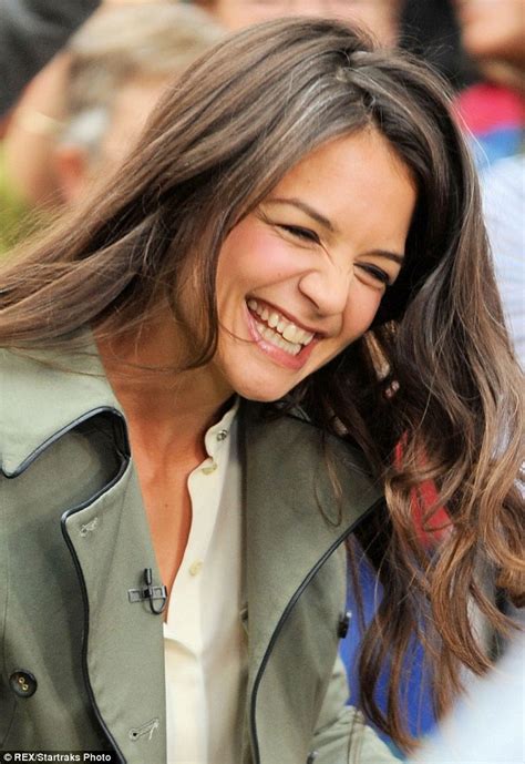 Hollynolly Time For A Touch Up Katie Holmes Reveals Grey Hair As She