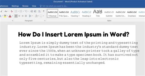 How Do I Insert Lorem Ipsum In Word Lipsum Hub