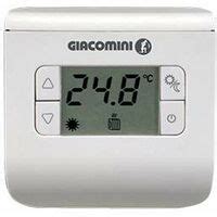 Thermostat d ambiance électronique giacomini k494ay001 blanc