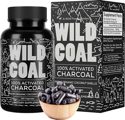 Wild Coal Activated Charcoal Supplement 120 Capsules