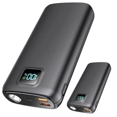 USB C Backup External Battery Portable Charger LCD Power Bank - China ...