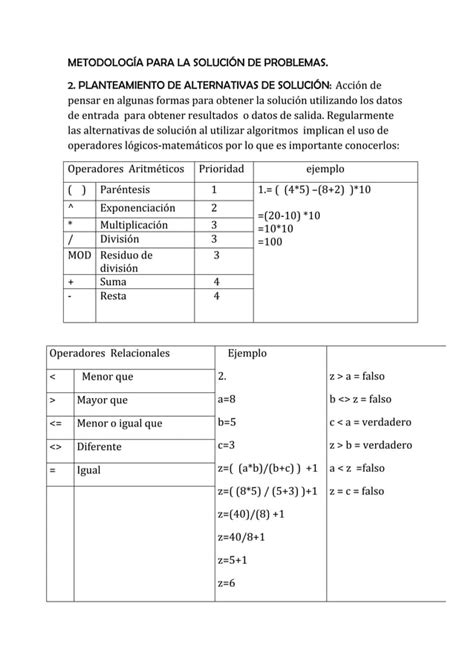 Metodolog A Para La Soluci N De Problemas Pdf