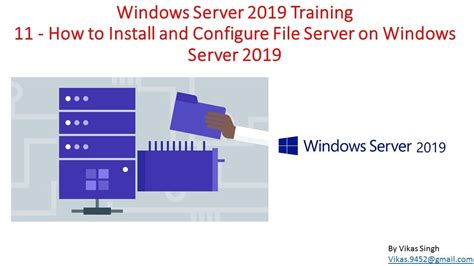 Windows Server Training How To Install And Configure File