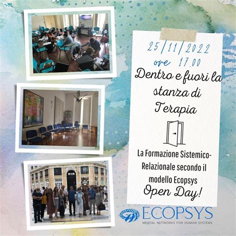 OPRC Ordine Psicologi Regione Campania ECOPSYS Open Day Dentro E