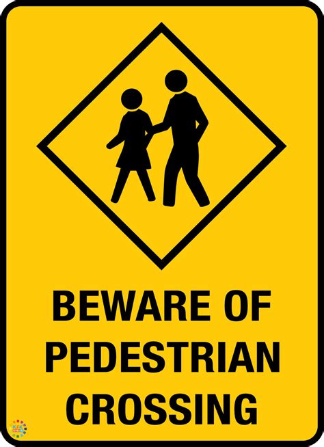 Beware Of Pedestrian Crossing Sign K2k Signs Australia