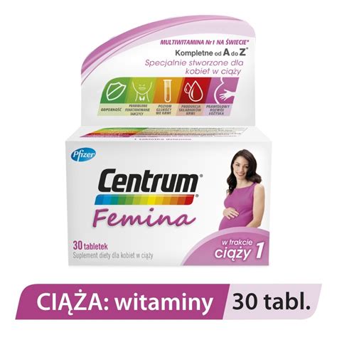 Centrum Femina 1 w trakcie ciąży 30 tabletek Ziko Apteka