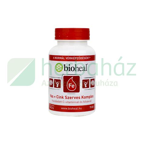 Bioheal Vas Cink Szerves Komplex Tabletta Db Herbah Z