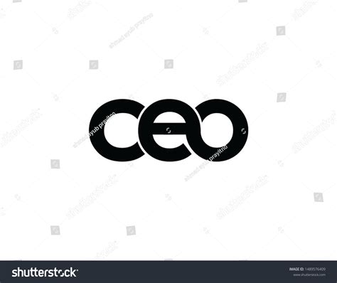 Ceo Original Monogram Logo Design Stock Illustration 1489576409