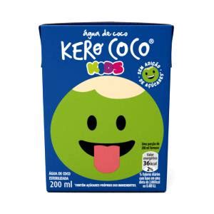 Calorias em 1 unidade 200 ml Água de Coco Kids e Fatos Nutricionais