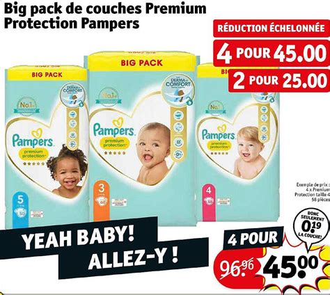 Promo Big Pack De Couches Premium Protection Pampers Chez Kruidvat