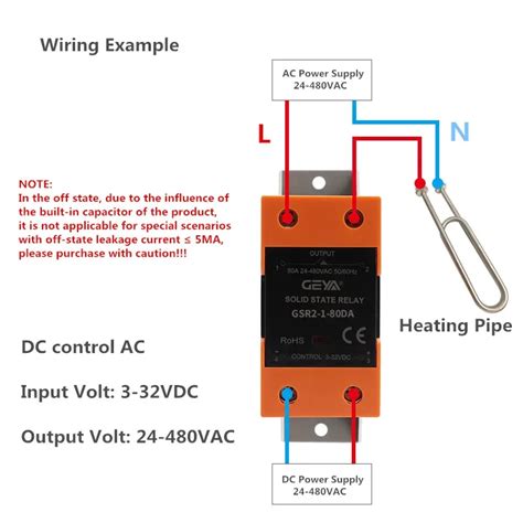 Relais à semi conducteurs monophasé avec dissipateur thermique Test