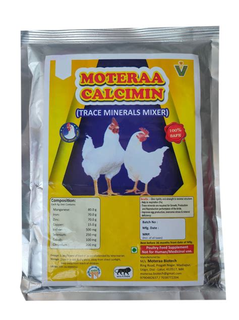 Trace Mineral Premix Moteraa Calcimin Poultry Feed Supplements