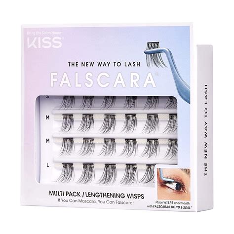 Kiss Falscara Diy Eyelash Extensions Featherlight Synthetic Reusable