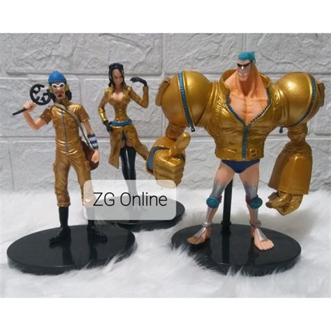 One Piece Action Figure Gold Luffy Zorro Sanji Nami Brook Chopper