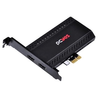 Placa de Captura de Vídeo PCyes Lynx PCI E UHD 04 até 4K HDMI LYNX